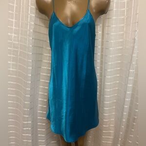 Vintage Victoria Secret slip dress in teal